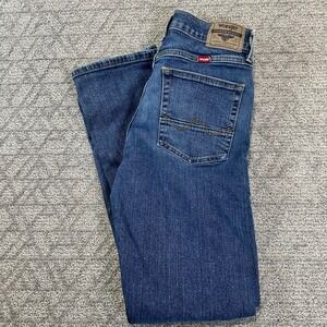 Wrangler Premium Quality Straight‎ Fit Jeans Mens Size 30x32 Blue Denim